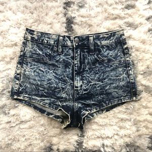 *2 for $20 Bundle* High Waisted Acid Wash Denim Shorts